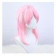 Honkai Impact 3rd March 7th Cosplay Wig Pink Short Wig with Cap Anime Wigs for Adults 52CM