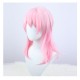 Honkai Impact 3rd March 7th Cosplay Wig Pink Short Wig with Cap Anime Wigs for Adults 52CM