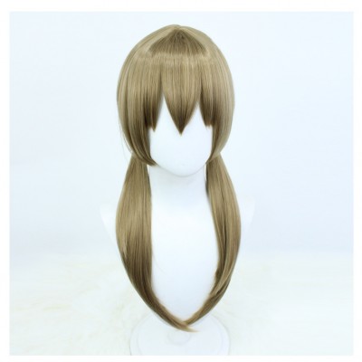 Honkai Impact 3rd Explorer Cosplay Wig Brown Long Wig with Cap Anime Wigs for Men 60CM