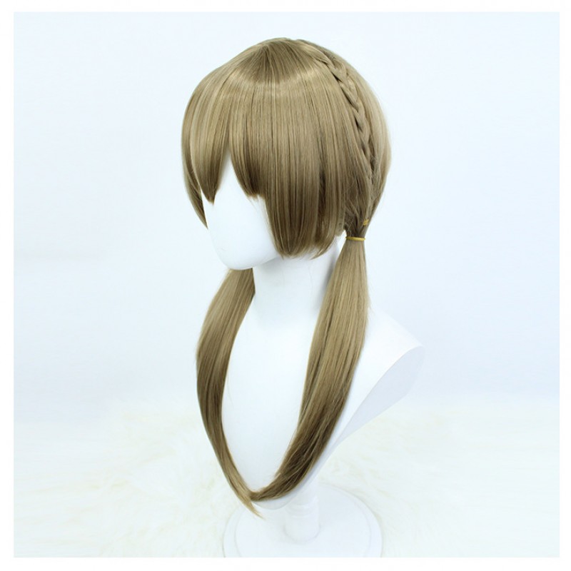 Honkai Impact 3rd Explorer Cosplay Wig Brown Long Wig with Cap Anime Wigs for Men 60CM