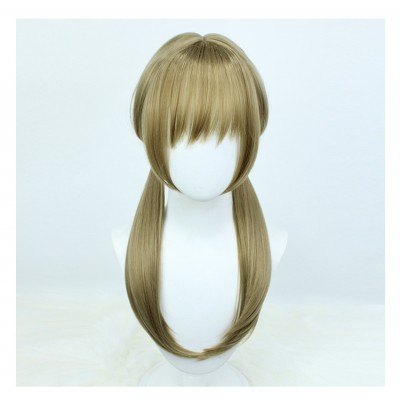 Honkai Impact 3rd Explorer Cosplay Wig Brown Long Hair with Cap Anime Wigs for Adults 60CM