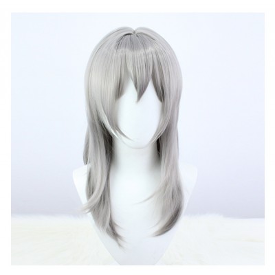 【Honkai Impact 3rd】Clara Silver Short Wig w/Cap 50CM - Chic Silver Shine, Playful Pixie Cut, Comfortable Wig Cap Included, Perfect for Adult & Kid Anime Cosplay Adventures