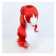 Honkai Impact 3rd Himeko Cosplay Wig Red Long Wig with Cap Anime Wigs With Curly 70CM