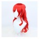 Honkai Impact 3rd Himeko Cosplay Wig Red Long Wig with Cap Anime Wigs With Curly 70CM