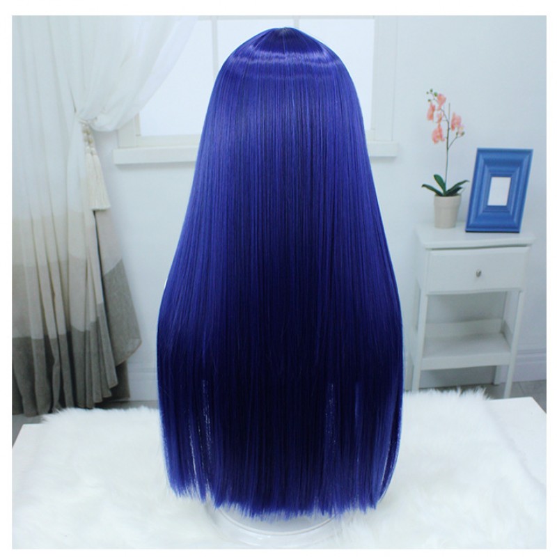 Honkai Impact 3rd Pei La Cosplay Wig Purple Blue Long Wig with Cap Anime Wigs 65CM