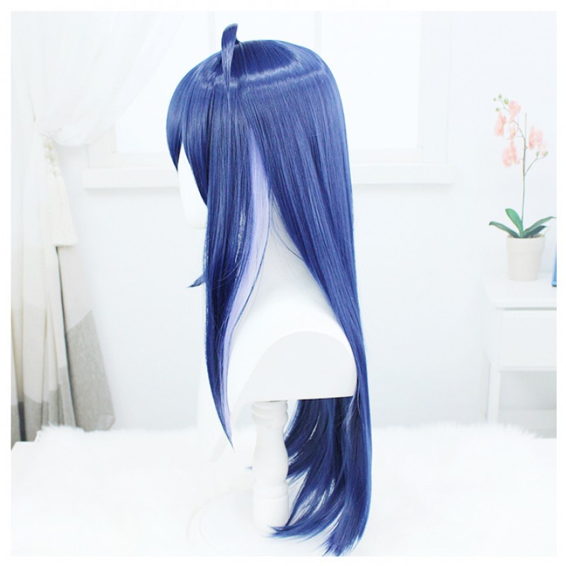 Honkai Impact 3rd Sirin Cosplay Wig Purple Blue Long Wig with Cap Anime Wigs for Women and Children Custome Party 70CM