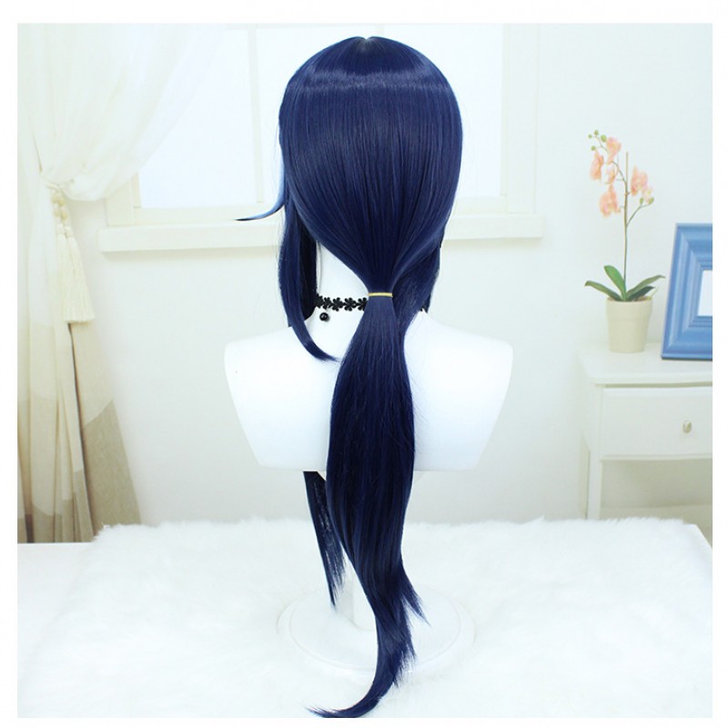 Genshin Impact |Krolinard Cosplay Wig Fontaine Character Realistic Scalp Top Mixed Color Blocking Wig 80cm