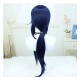 Genshin Impact Kokurou Cosplay Wig Dark Blue Long Wig with Cap Anime Wigs 80CM