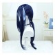 Genshin Impact Kokurou Cosplay Wig Dark Blue Long Wig with Cap Anime Wigs 80CM