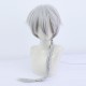 Literary Stray Dogs Nikolai Gogo Cosplay Wig Silver gray Long Wig with Cap Anime Wigs 85CM