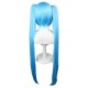 Hatsune Miku Cosplay Wig 110 cm Long Straight Hair Bang Wig with Cap Anime Wigs 110CM