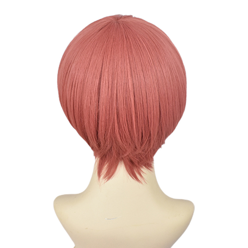 Identity V Mechanic Cosplay Wig Pink Short Wig with Cap Anime Wigs With Bangs