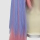 Arena of Valor Sun Shangxiang Cosplay Wig 110 cm Long Straight Hair with Bang Purple and Pink Anime Wigs 