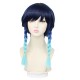 Cosplay Wig Dark Blue Short Wig with Cap Anime Wigs for Men 43CM