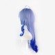 Genshin Impact Ganyu Cosplay Wig 80 cm Aqua Blue Long Curly Hair Wig 80CM