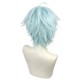【Frostbitten Harmony】Chongyun x Ayaka Kamisato Cosplay Wig - Blend Elements with Striking Aqua Blue, 30CM Short Style & Comfortable Cap
