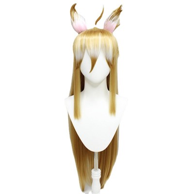  Genshin Impact Sayu Cosplay Wig 100 cm Blonde Hair with Cap Synthetic Hair Wig Halloween Christmas Carnival Party Comic Con 100CM