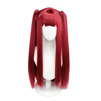 【Infernal Charm】Kaimu's Devilish Locks 75CM - Ignite Passion with Seductive, Anime-Style Red Hair, Ideal for Unforgettable Little Devil Cosplay