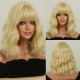 Vibrant Orange Short Curly Wig with Feathery Bangs
