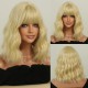 Synthetic Wig Multicolor Wigs Short Wavy Hair With Puffy With Air Bangs Ready to Go