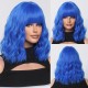 Vibrant Orange Short Curly Wig with Feathery Bangs