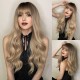 Synthetic Wig Large Wavy Wig Highlights Multicolor Long Curly Hair Ready to Go