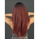 Synthetic Wig Dark Red Wig Long Curly Hair Fashionable Ready to Go