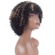 Synthetic Wig Black Highlight Blonde Short Curly Hair Afro Small Curly Wig Headgear for Women