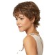 Synthetic Wig Light Brown Short Curly Hair Small Curly Wig Headgear for Women