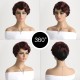 Synthetic Wig Women's Vintage Short Curly Hair Multi-colored
