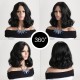 Synthetic Wig Black Fashion Medium-Length Curly Hair Small Curly Wig Headgear 