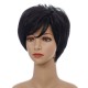 Synthetic Wig Black Short Straight Wig Hair