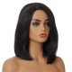 Synthetic Wig Black Short Straight Hair for Female