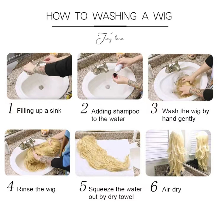 Step-by-step guide on how to wash a wig for maintenance and care