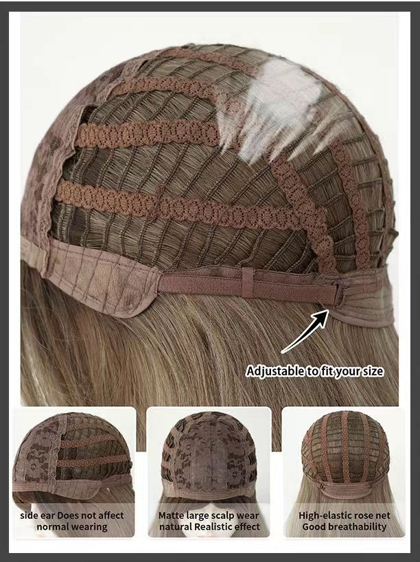 Set of wig caps in various colors for versatile wig styling.