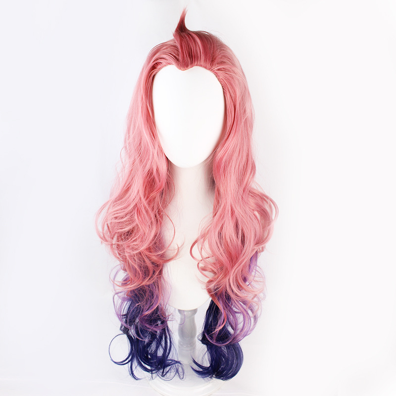 Step into the world of cosplay with this trendy pink and purple wig. The included cap ensures a secure fit, making it the perfect accessory for achieving an authentic anime-inspired look