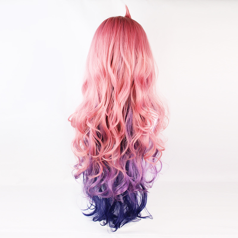 Elevate your cosplay game with this premium pink and purple wig. The cap ensures a secure fit, making it an ideal choice for anime enthusiasts seeking quality and style in their cosplay accessories