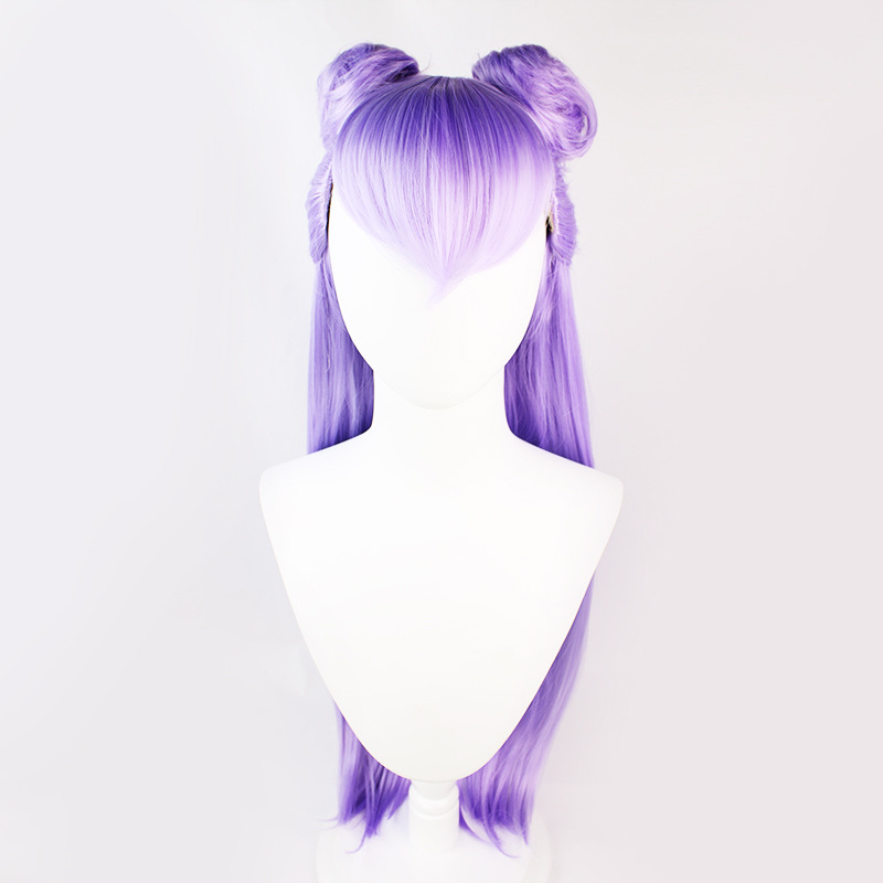 Delight in the enchanting purple hues of this long hair anime wig. The accompanying cap ensures a snug fit, making it the perfect choice for cosplayers who appreciate vibrant and captivating styles