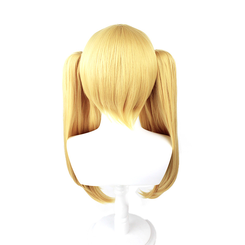 Achieve a trendy anime appearance with this yellow wig, known for its vibrant hues and complemented by a stylish ca