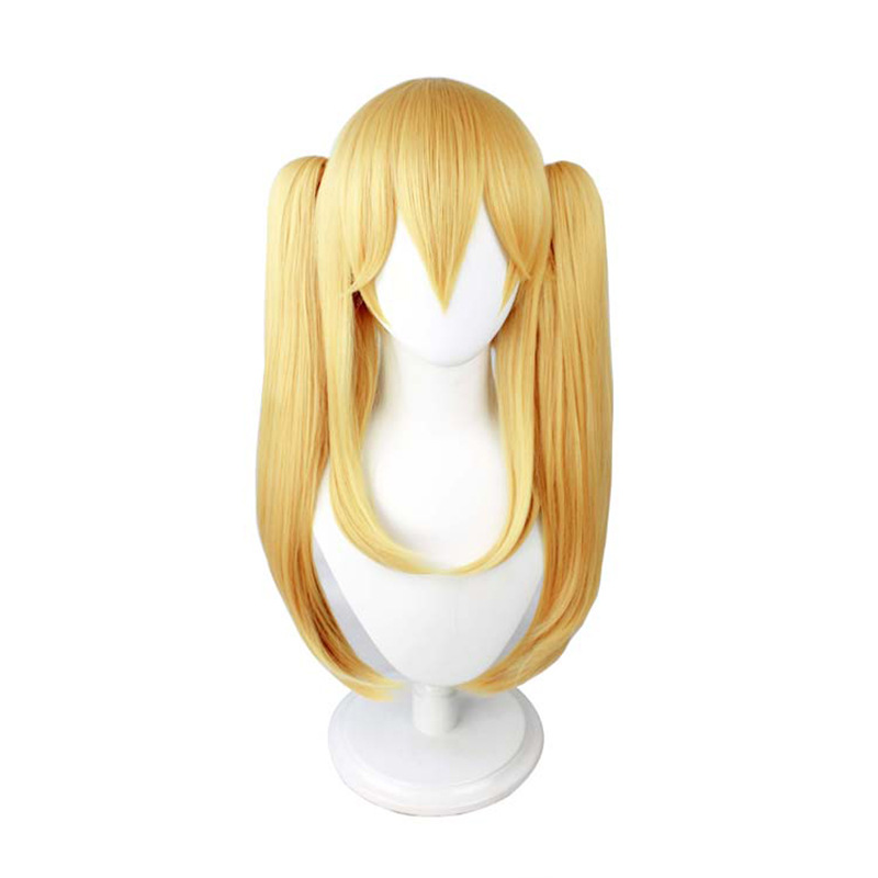 Transform your cosplay look with this vibrant yellow wig designed for anime enthusiasts, featuring a stylish cap