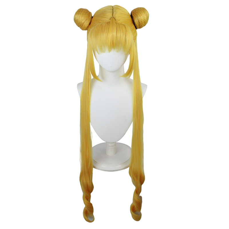 Elevate your cosplay look with this stunning yellow long wig, complete with a cap. Explore our collection of anime wigs designed for women for the perfect costume transformation