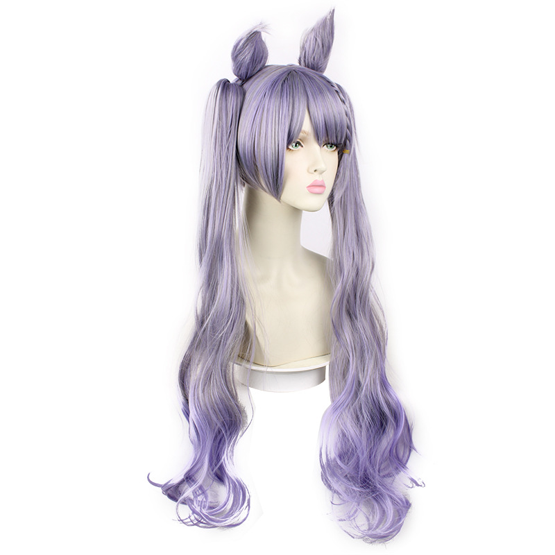 Fuse style and confidence with this chic purple long wig designed for anime aficionados. The secure cap ensures stability, allowing you to confidently display your passion for anime with a trendy and captivating appearance