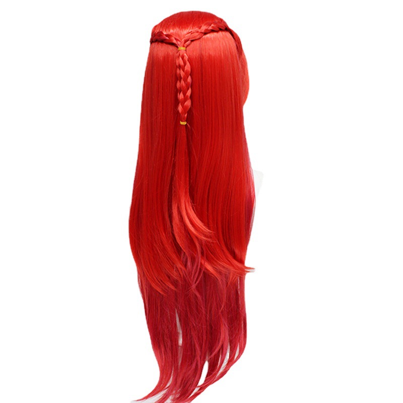 Make a dramatic entrance with scarlet waves in this long hair cosplay wig crafted for anime enthusiasts. The included cap ensures stability and comfort, making it an ideal choice for a seamless and stylish transformation into your favorite character
