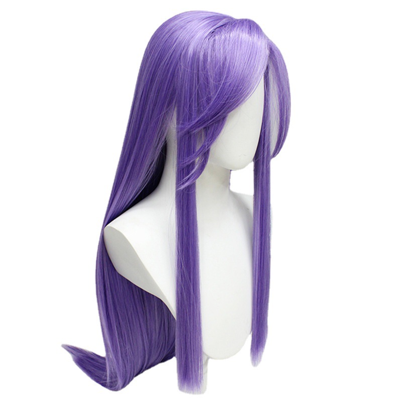 Channel the essence of enchantment with this long purple hair cosplay wig. The secure fit provided by the cap ensures a flawless appearance, making it a must-have for anime fans seeking a touch of allure