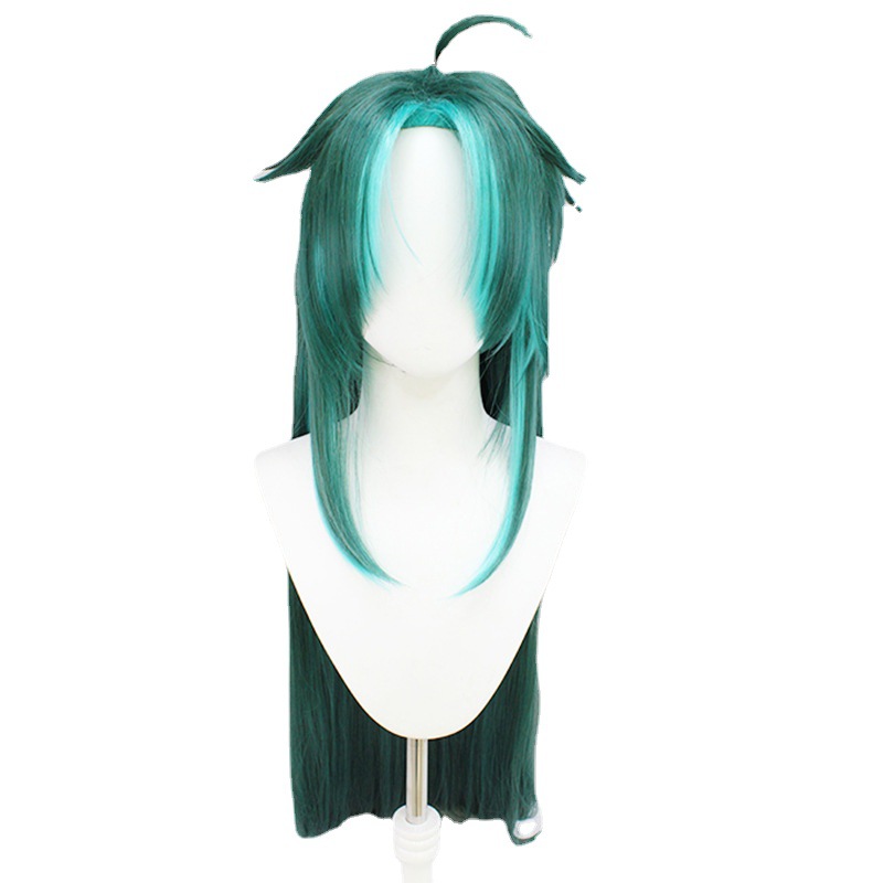 Embrace elegance with this forest green long straight wig, ideal for captivating anime cosplay looks that embody the enchanting essence of nature