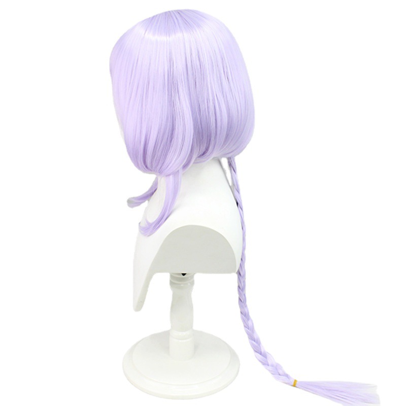 Step into the world of anime fantasy with this purple long wig crafted for adults. The secure cap guarantees a comfortable and snug fit, ensuring a seamless blend of style and confidence in your cosplay endeavors