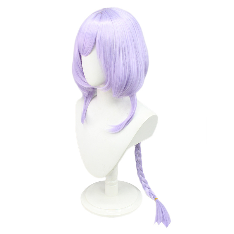 Unleash the allure of purple with this long wig tailored for adults in the anime community. The secure cap provides a comfortable fit, making it a perfect choice for expressing your passion and creativity in cosplay.