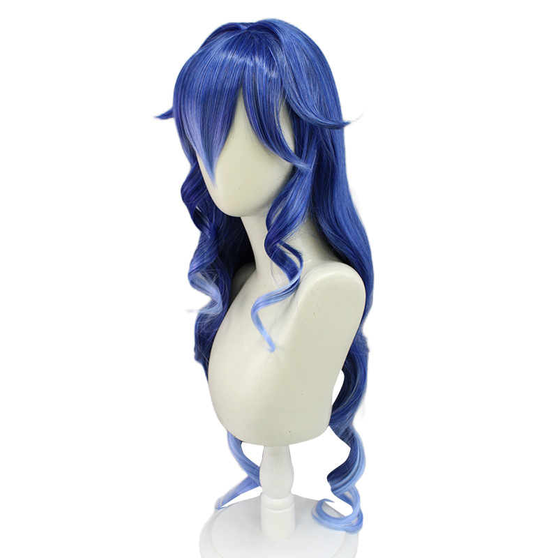 Achieve striking visuals with our anime-inspired blue long wig, meticulously designed with a comfortable cap. Ideal for those seeking a trendy and authentic appearance in their cosplay