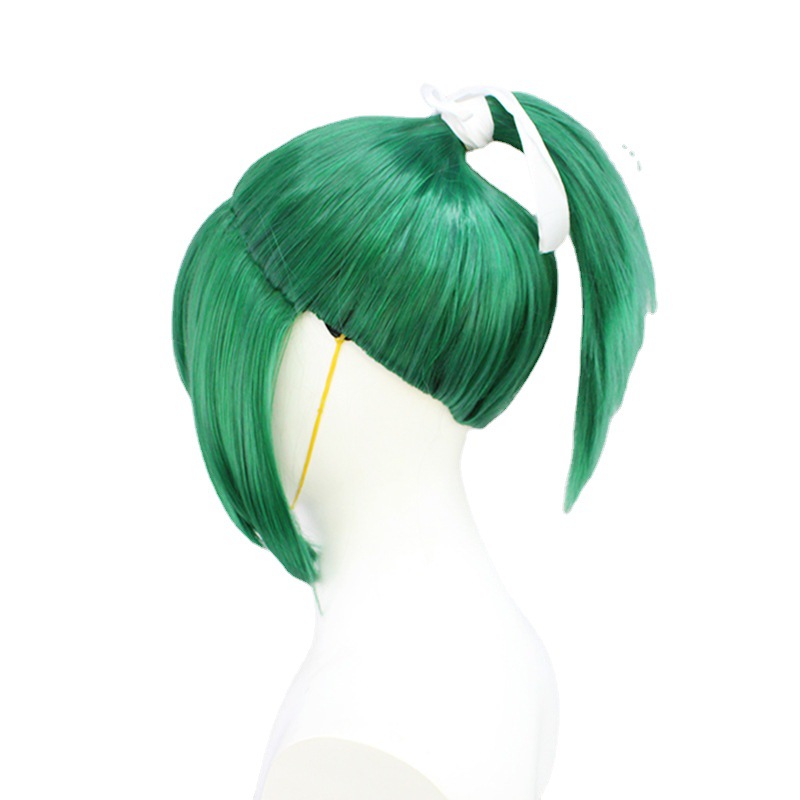 Cosplay Wig Green Short Wig with Cap Anime Wigs