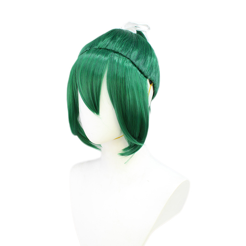 Cosplay Wig Green Short Wig with Cap Anime Wigs